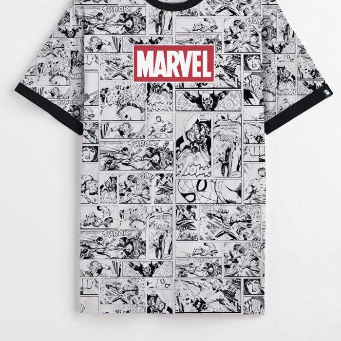 Marvel Red Black Tshirt - Image 4