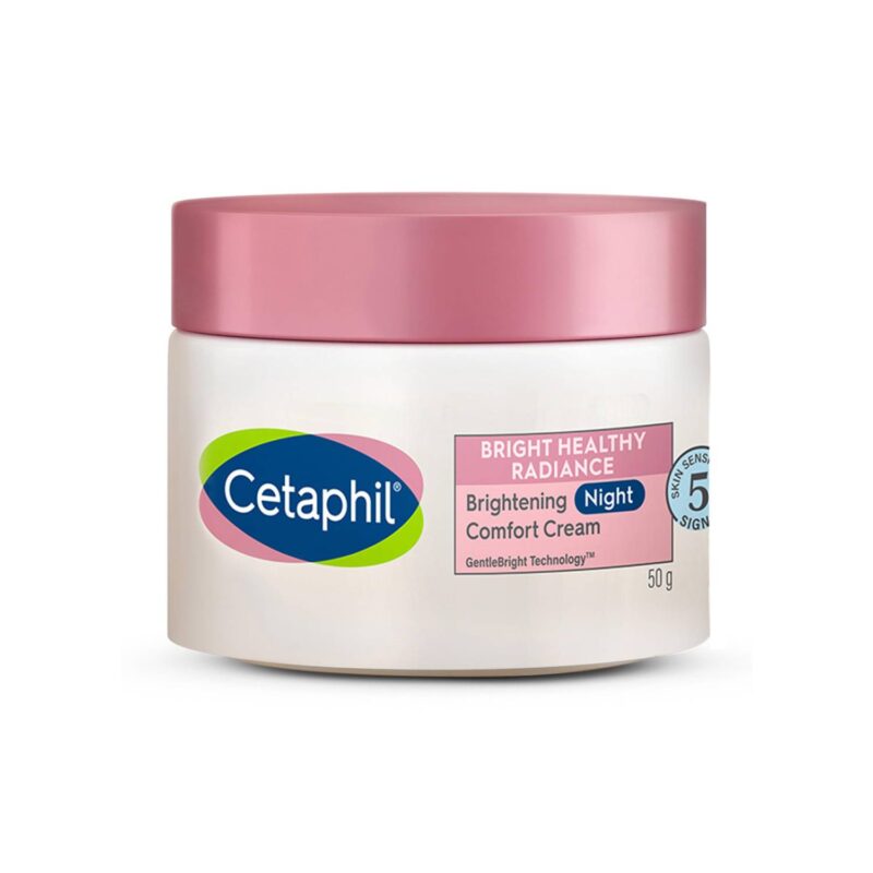 Cetaphil Brightening Night Protection Cream With Niacinamide Reduces Dark Spots (50gm)