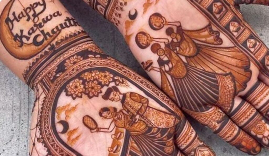 Couple or Portrait Mehandi Designs