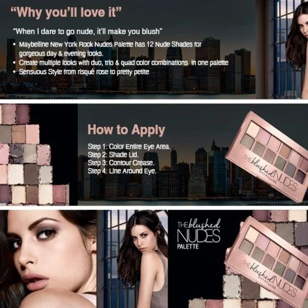 how to use maybelline Blushed Nudes Eyeshadow Palette how to use maybelline Blushed Nudes Eyeshadow Palette