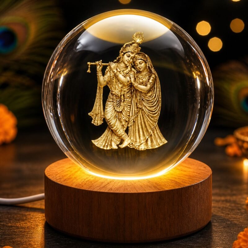 krishna-radha-cyrstal-ball-led