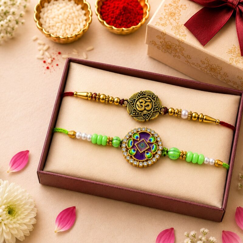 om-and-mandla-rakhi-combo